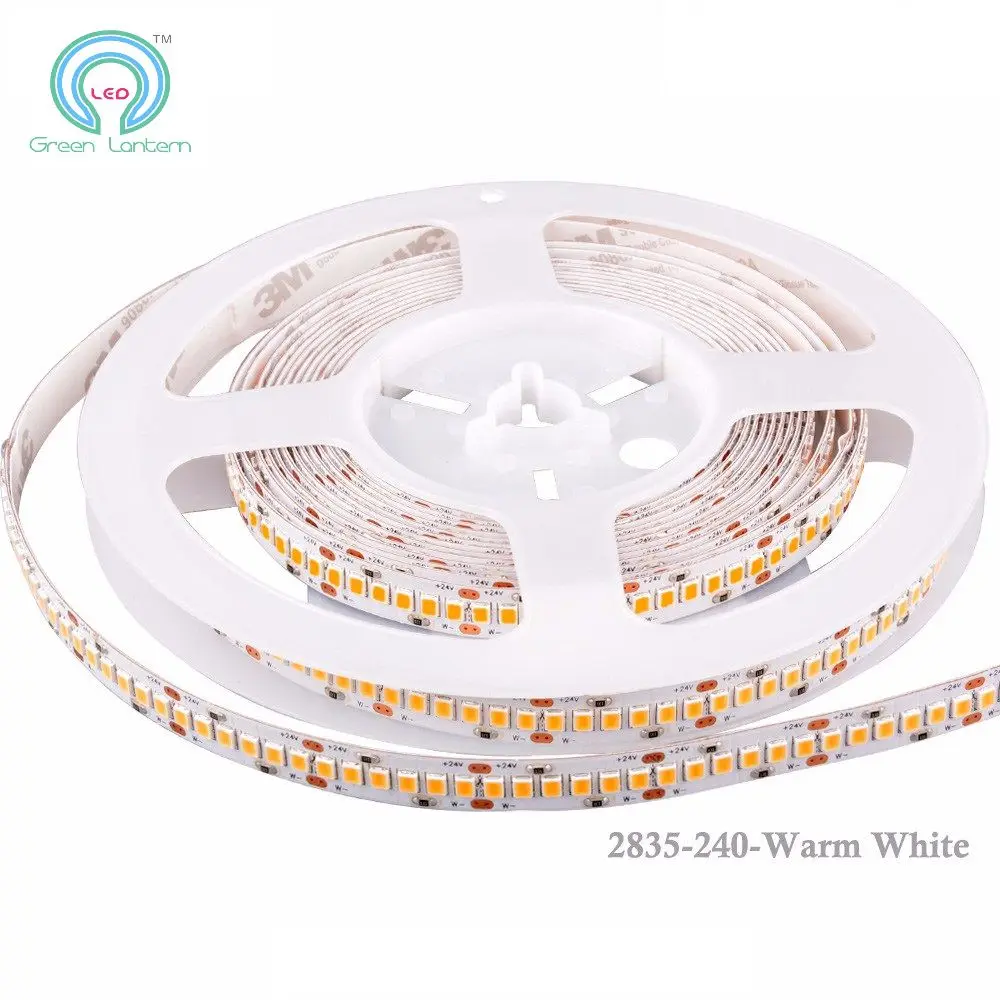 CE Rohs Listed DC 12V 24V Warm White High Lumen SMD 2835 Led Strip Light