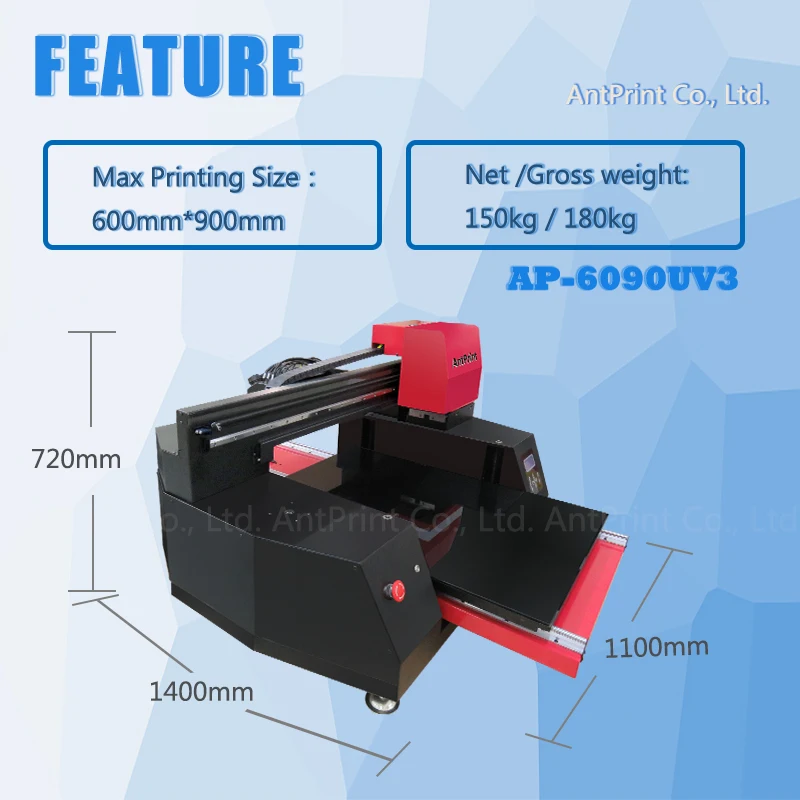 2019 Antprint New Big Size A1 Uv Printer Metal Ceramic Mug Glass Cup Printing Machine Varinsh