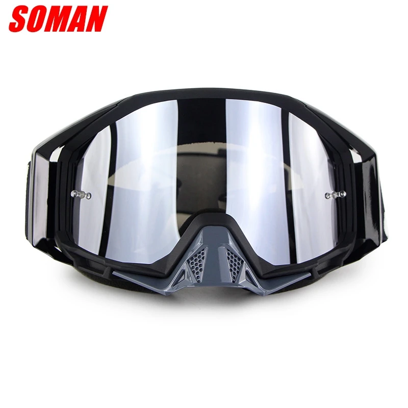 

RTS Soman SM13 motorcycle helmet glasses mx goggles motocross casco goggle MX gafas fitting for Myopic glasses