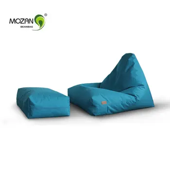 Bean Bag Sofa Sets Triangle Waterproof With Stool Leisure Bean Bag Sofa Sets Triangle Waterproof With Stool Leisure