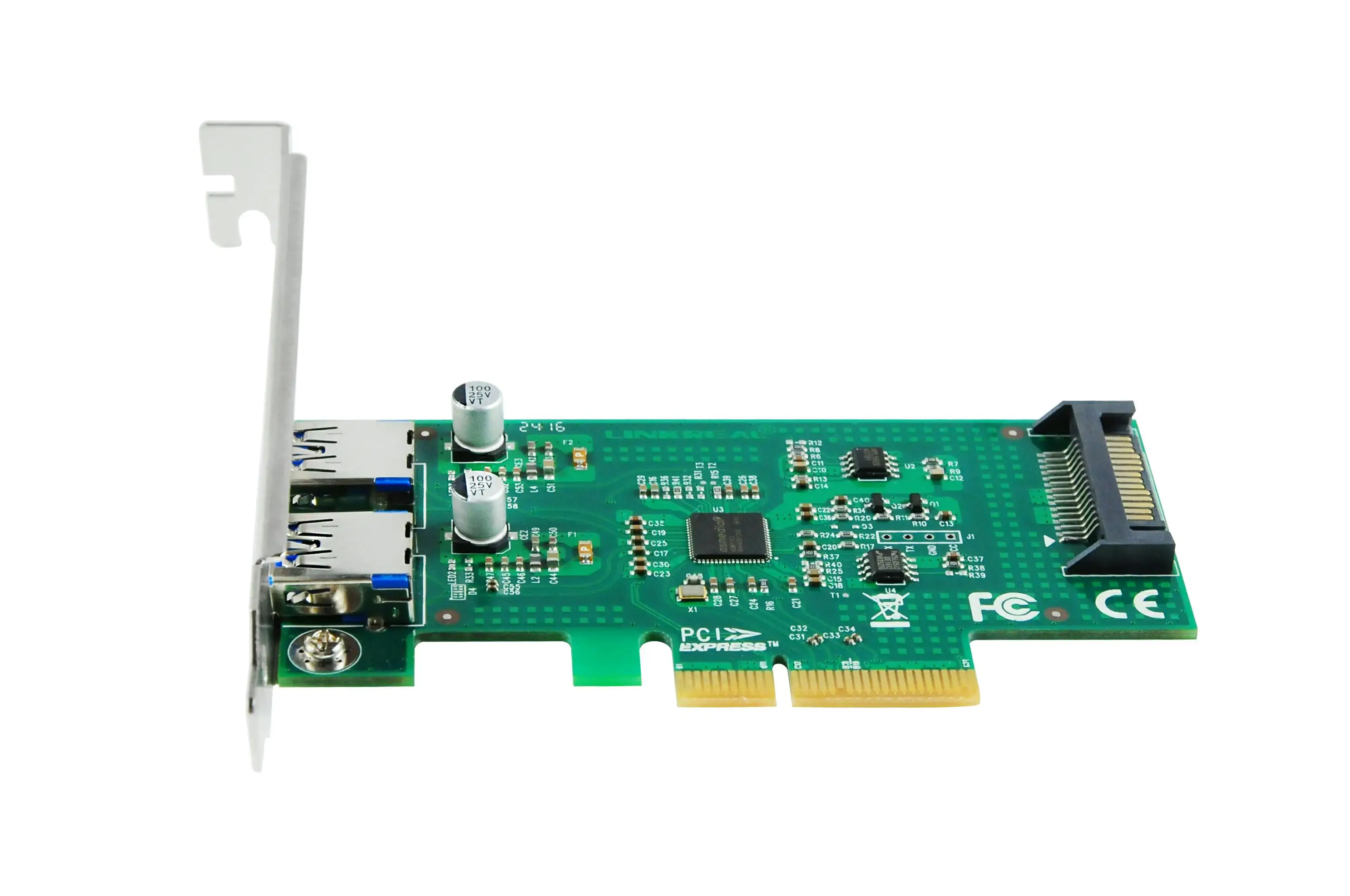 1 pcie x4 dual type-a 外接介面卡