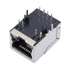 RJ45 Single Port Connector with Transformer Module and Integrated 10/100 Base-TX Magnetic Modular Jack