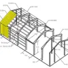 light gauge steel frame structure for warehouse, workshop