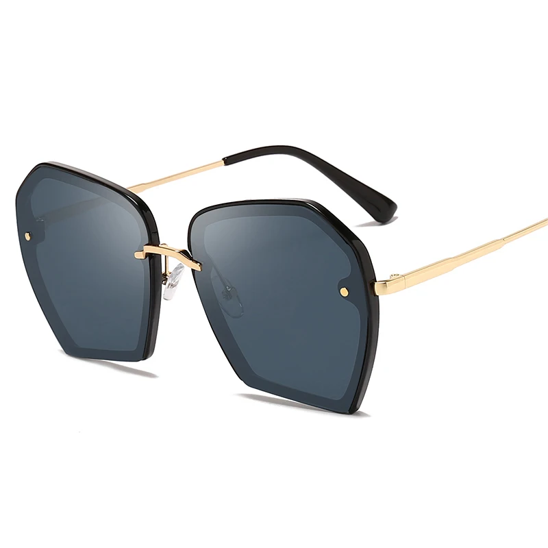 

Factory Price Custom New Trend Sunglasses Metal PC Material Irregular Frame Sunglasses Fashion Men Women Korean Sun Glasses
