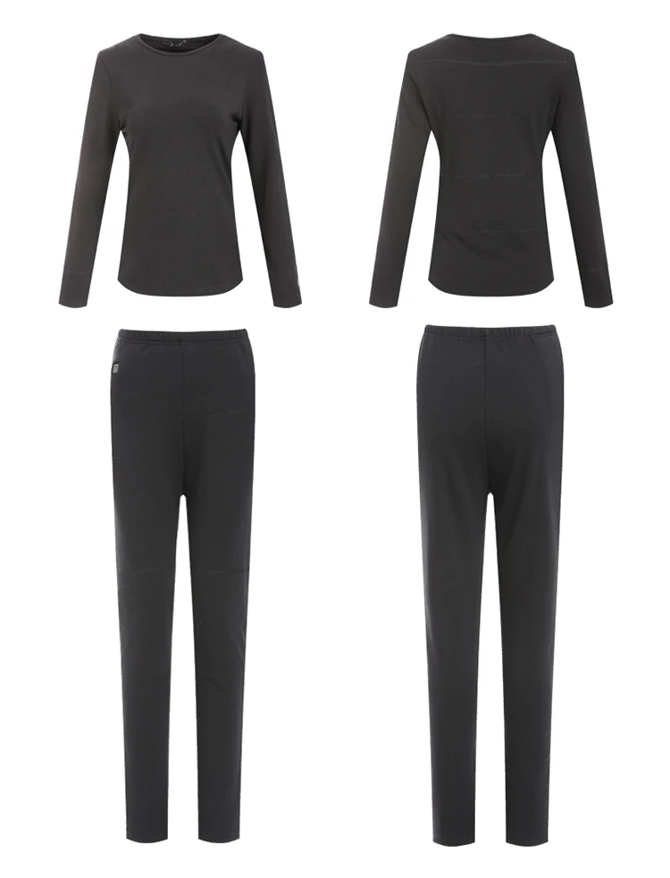 
Smart battery electric heated clothing carbon fiber heating warm clothing suit long underwear 