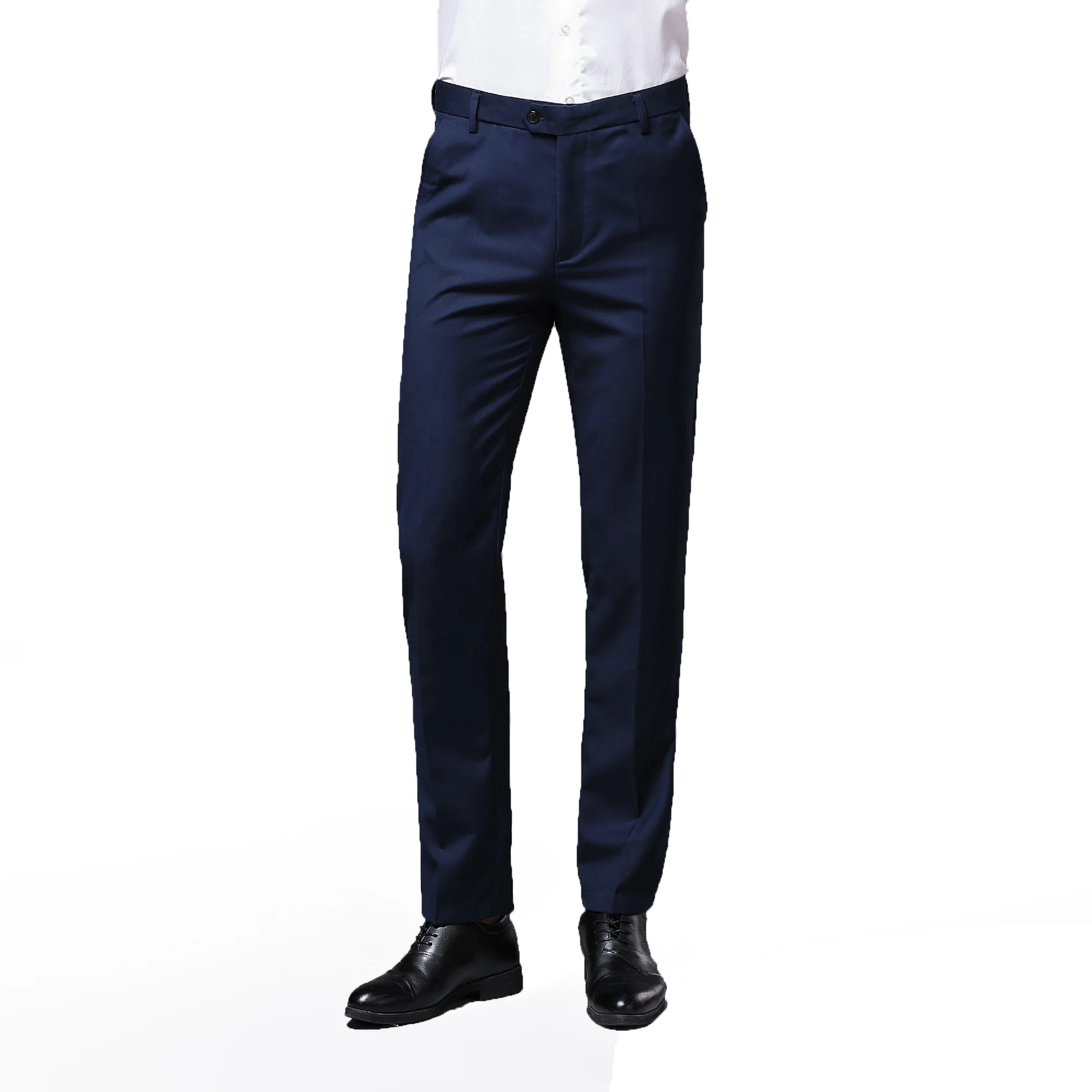 

In-Stock Wholesale Men Suit Trousers Formal Work Male Long Straight Pants, Black;grey;navy;red