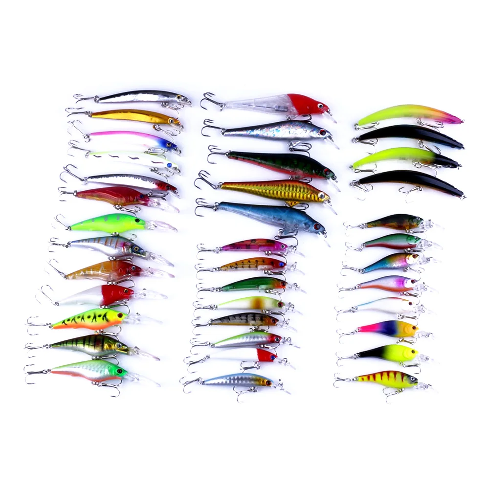 

38pcs Fishing Lure Fish minnow Set, As picture as you can see