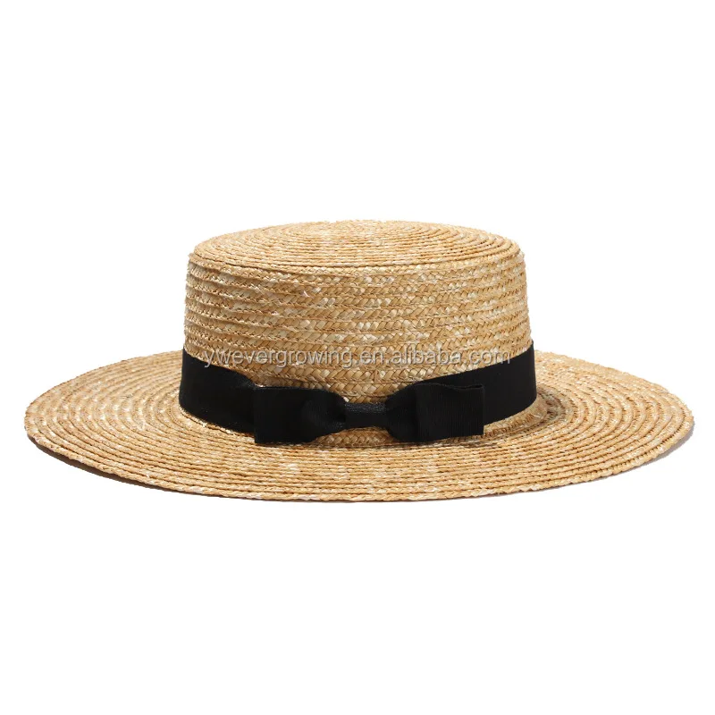 Summer Flat Top Skimmer Boater Hat Wholesale Straw Hats Buy Wholesale