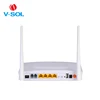wireless 4 LAN ports ONU,FTTH fiber optical router 4GE+2POTS GPON ONT similar HUAWEI HG8245