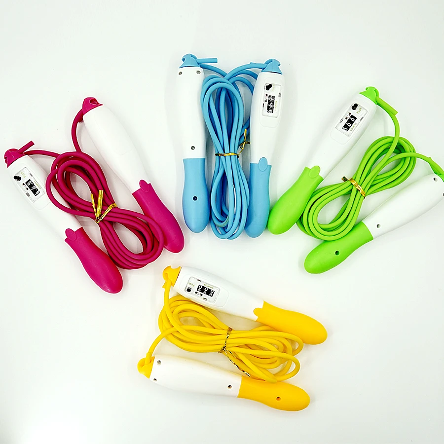 

workout digital speed counter fitness skipping jump rope, Yellow/pink/green/blue