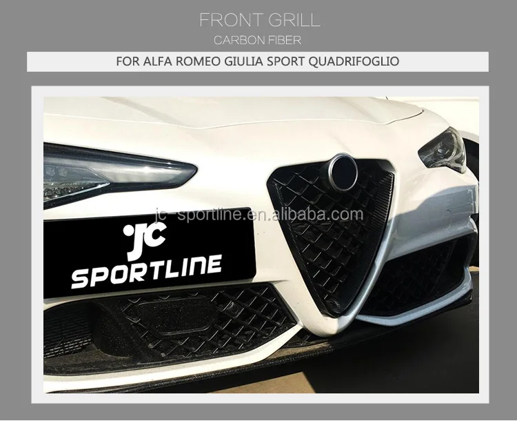 V Shape Carbon Fibre Grill Cover Trim For Alfa Romeo Giulia Quadrifoglio Sport 16 18 Buy Carbon Fibre Grill Cover Grill Cover For Alfa Romeo Giulia Carbon Grill Trim For Alfa Romeo Product On