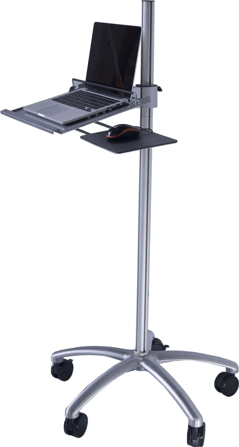 Adjustable Height Aluminum Laptop Stands With Wheels - Buy Laptop Stand ...