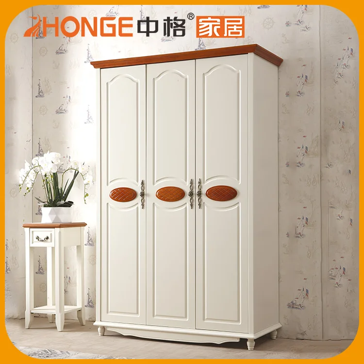 High Quality Self Assembly On The Corner Wood Furniture Wardrobe