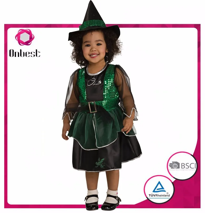 Filles enfants sorcière costume mardi gras Halloween Cosplay Costume Chapeau Fête 