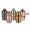 High Quality Brass Lamp Holder E27 Edison Light Bulb Socket with Knob Switch