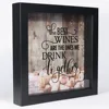 new products 2019 frame wooden shadow box for Wine Cork