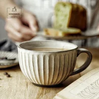 

300ml Vintage rust glaze ceramic coarse stoneware mug with tea coffee cup