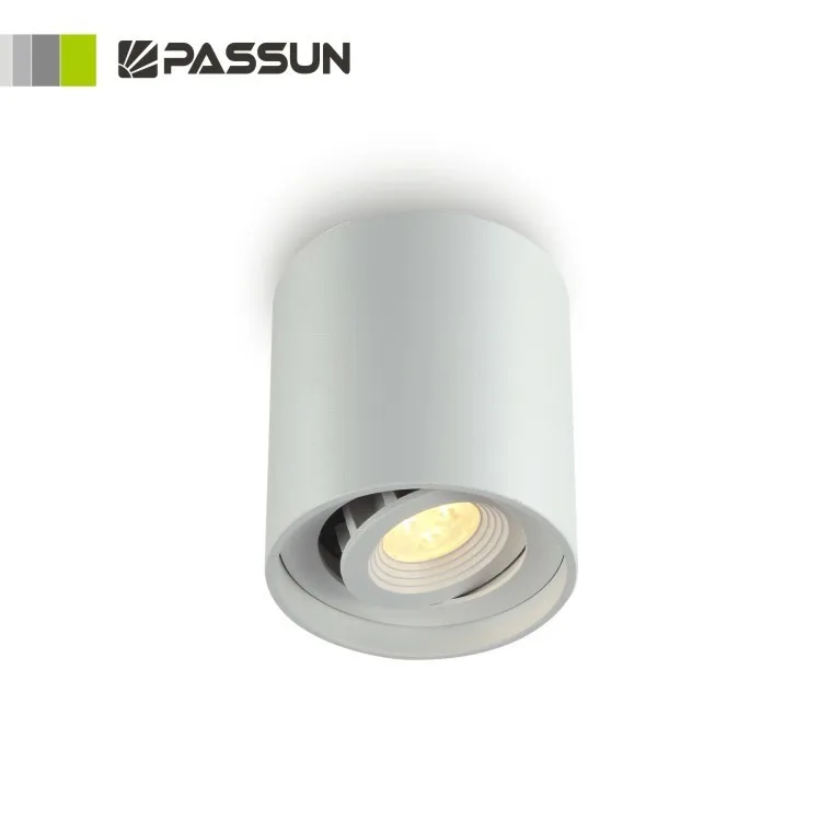 modern design indoor office aluminum adjustable LED 3W  round white painting surface mounted led ceiling light