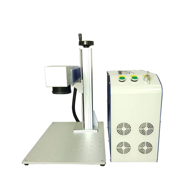 Fiber laser 20w mini portable split type jewelry laser marking machine metal for phone case watch pvc pipe