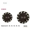 hand-made two part decorative leather covers jeans button