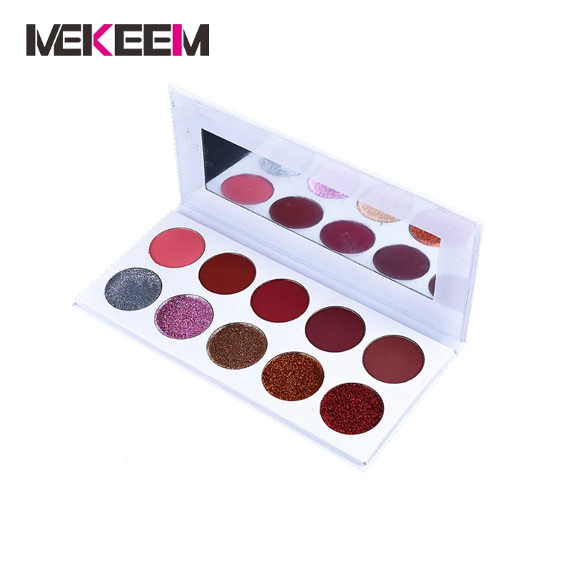 

Hot Wholesale 10 Color Glitter Eye Shadow Private Label, 10 colors