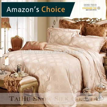 Taihu Snow Luxury Bedding Set Silk Jacquard Bed Sheet Set Elegant