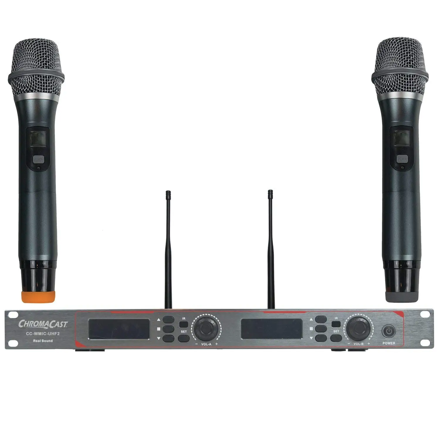 UHF02MS12 2 Professional Audio Dual Channel UHF System and Headset