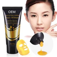 

Private label luxury Moisturizing Collagen 24k gold Snail Crystal peeling cosmetic color facial mask peel off anti-wrinkle Korea