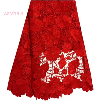 red lace fabric