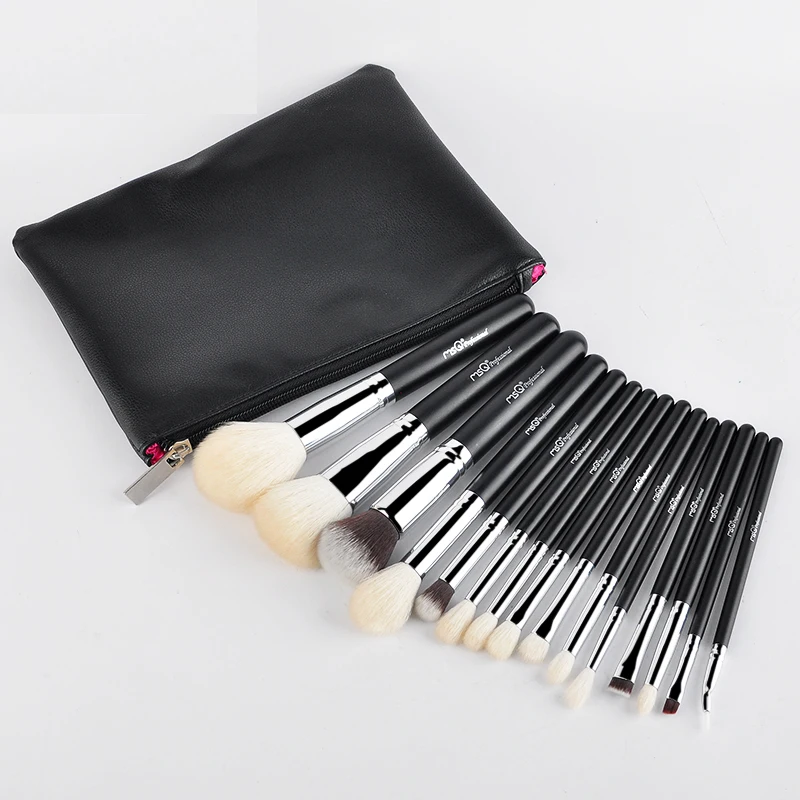 

MSQ 15pcs makeup brushes odm goat hair brush wholesale makeup brush kit, N/a