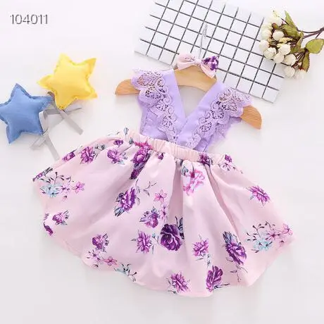 

EABoutique Children's wear 2019 summer explosion models girls short-sleeved dress baby mesh princess dress a generation 104001