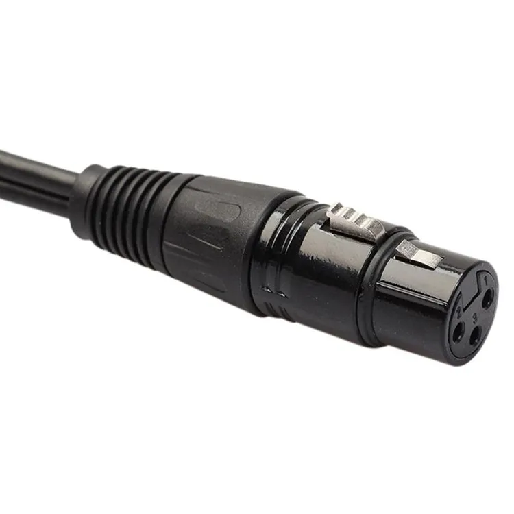 High Quality Xlr Pin Male To Xlr Female Connector Microphone Extension Cable Cord Y Splitter