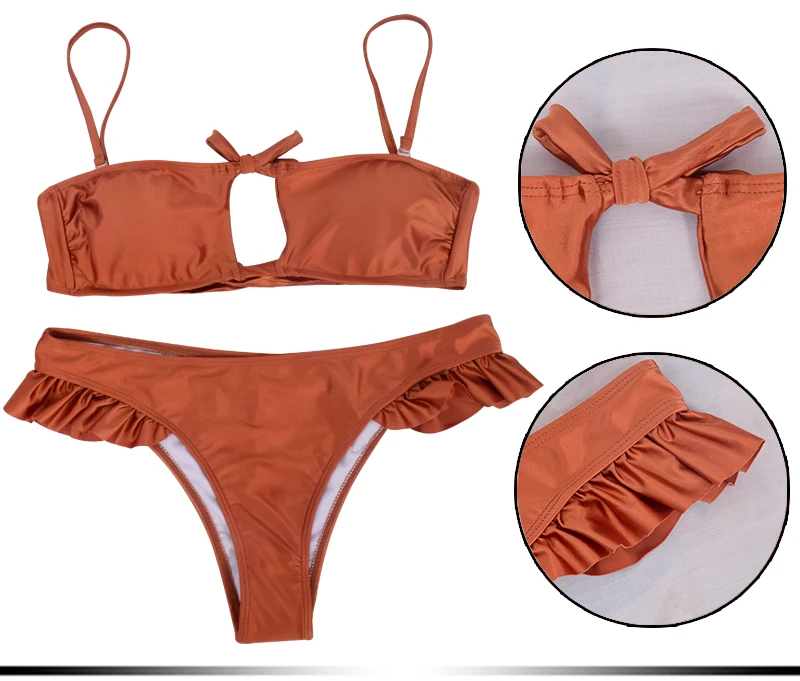 Orange Hot Sexy Young Girls Stylish Bathing Swimming Suit Buy Girls