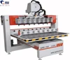 2/4/6/8/10/12 Multi Head 3D Rotary 4 Axis CNC Router Machine