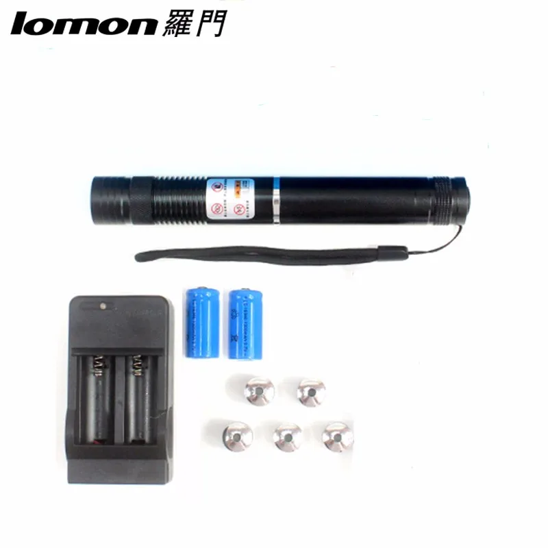 

High Power Handheld Focusable Burning 1000mw 1600mw 450nm Blue Laser Pointer with 5 Star Heads