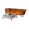 2 seater couch furniture living room sofa set modern gold velvet modern stainless steel legs sofa