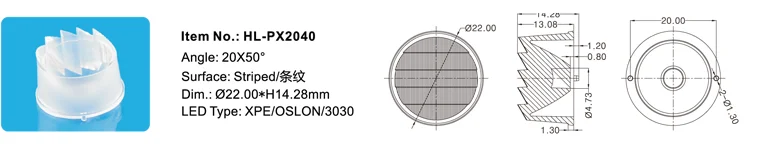 landscape waterproof led lens match various leds