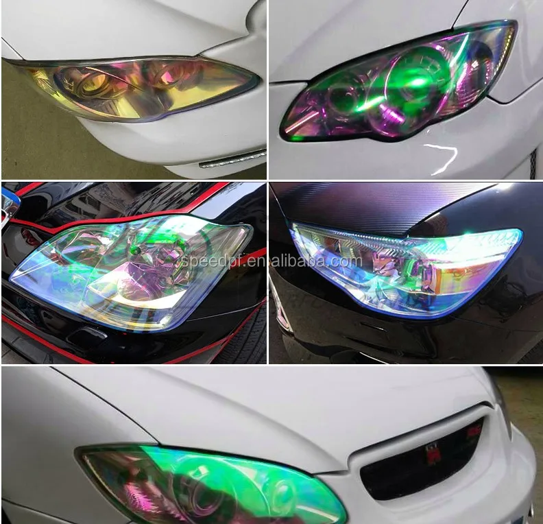 New Fashion Style Colorful Chameleon Car Fog Light Headlight Tint Film
