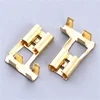 6.3 / 250 spring Terminal sleeve Connector, brass flag female terminal DJ6211-D6.3B