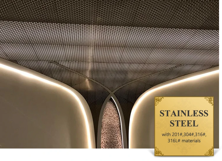 金属墙面装饰板 sus201 304 316 防水墙板不锈钢酒店防火装饰墙板 - b