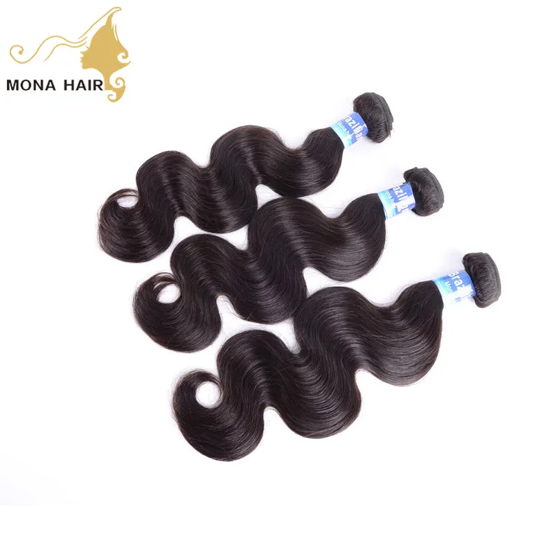 

Most Popular Body Wave Hair Extension Human Virgin Brazilian Hair, Unprocessed natural black