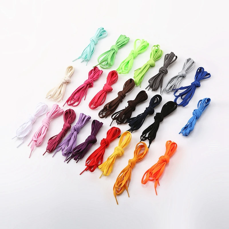 Low MOQ classic soft white flat shoe laces factory