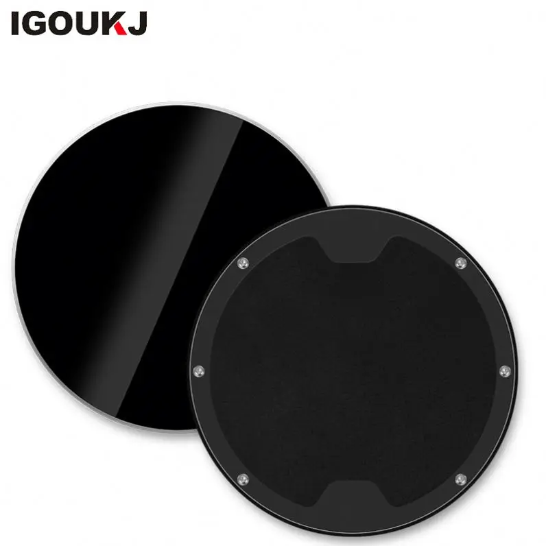 

Freeshipping Aluminum metal glasses panel 9V 2A fast charging PAD for HTC for Sony for Samsung s7 s8 s9 plus note9 Smart phone