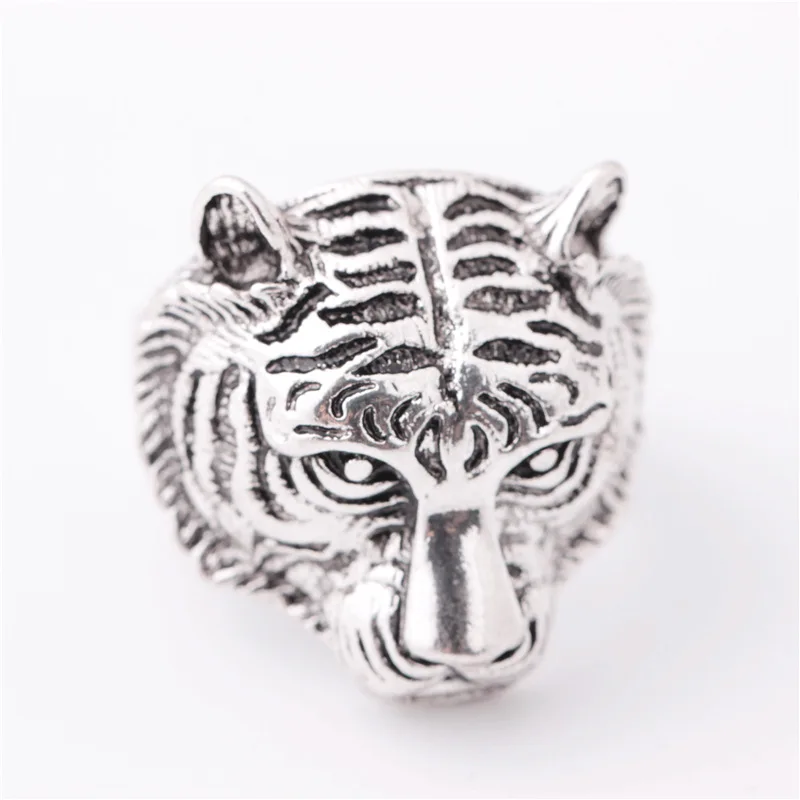 

ebay hot selling Tiger head latest fashion 925 sterling silver stainless rings for strong men animal male ring