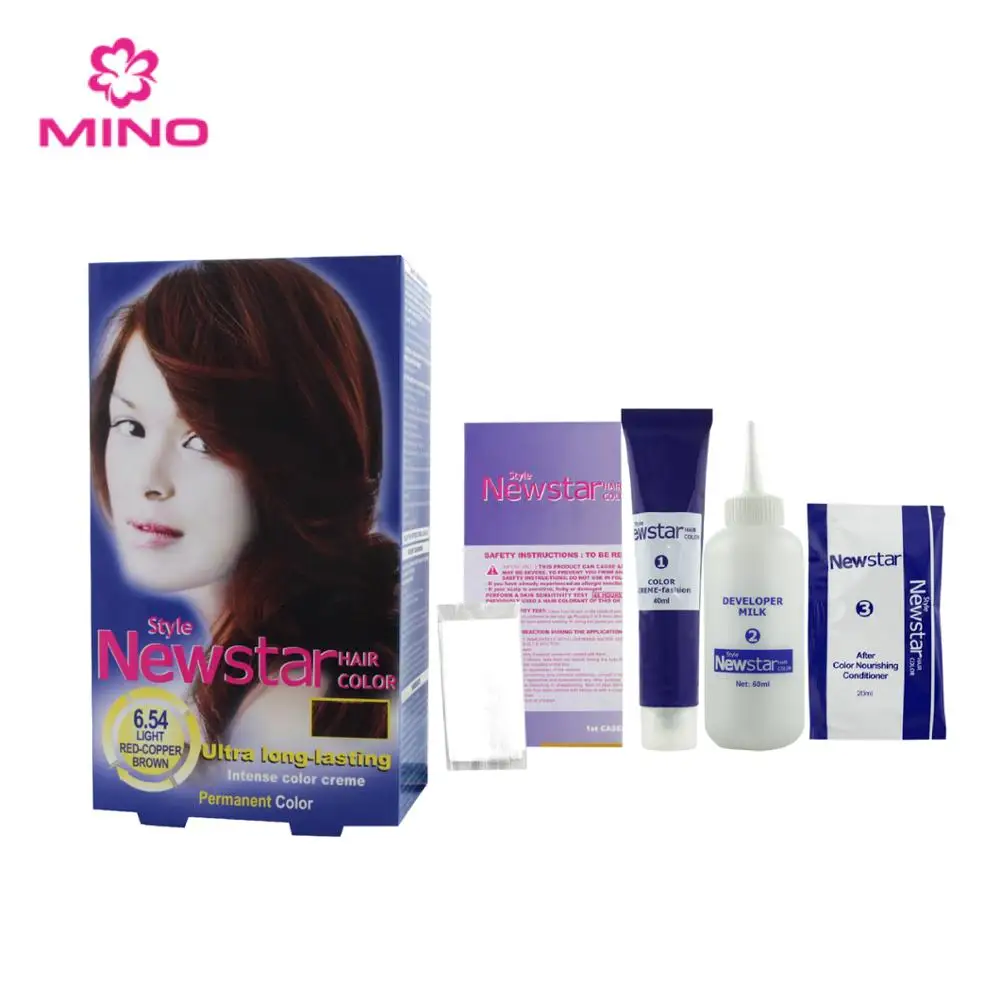 

OEM/Private Label NewStar natural grey hair dye Private Label NEW STAR Hair color Natural Herbal, 12 colors