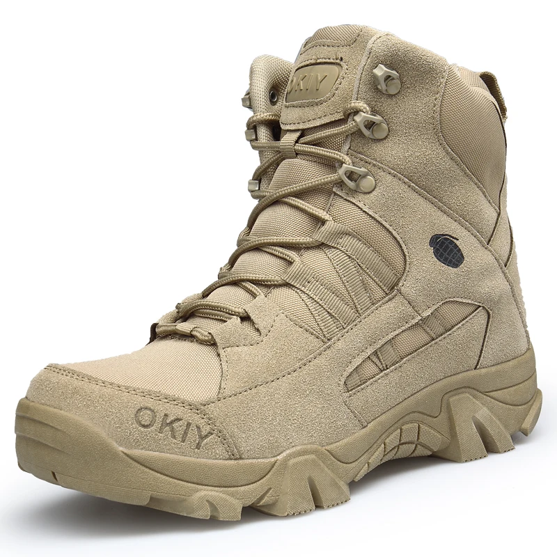 

Tactical military khaki boots men desert ,army safety shoes military desert boots suede,shoes army commando delta tactical boots, Customized
