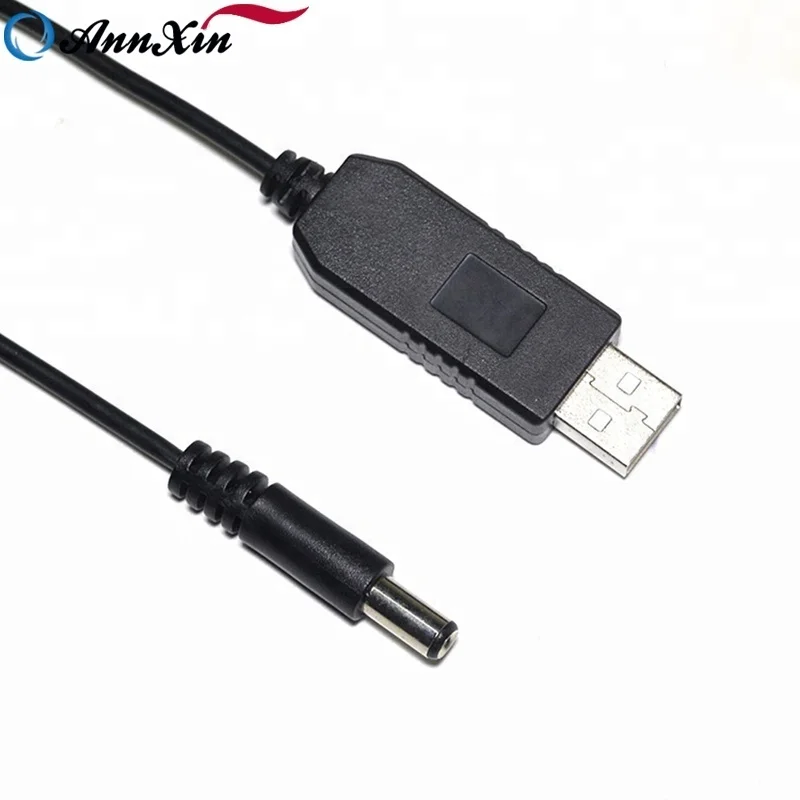 

Hot selling 5.5mm X 2.1mm USB DC 5V to DC 9V 12V Step up Converte Power Cable, Black