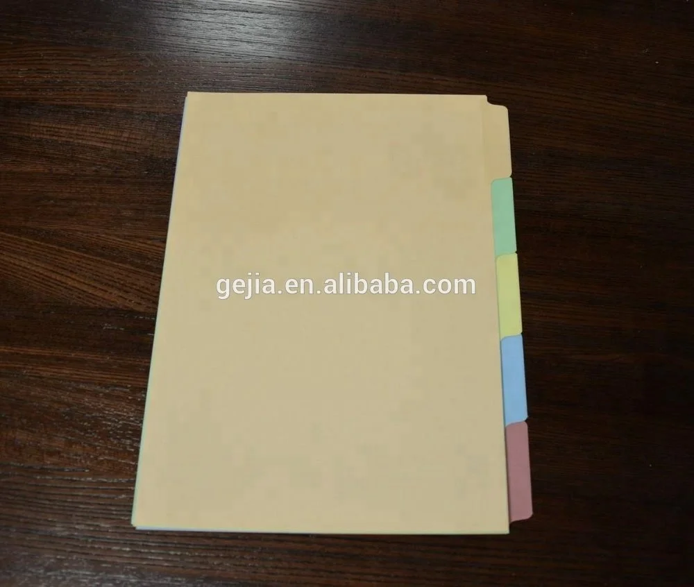 
paper index divider,Color paper Index divider with FSC 