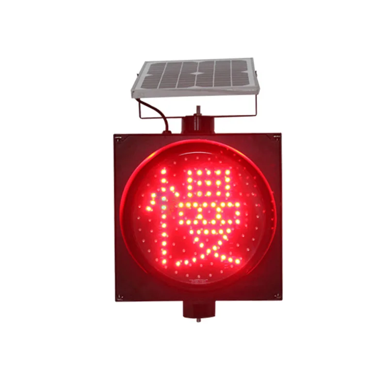 Red blue green yellow flashing solar powered 300mm solar warning light