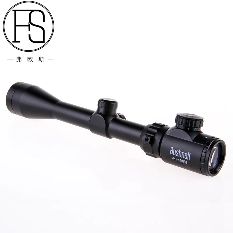 

Tactical 3-9x40 Optics Rifle Scope Reticle Sight Outdoor Military Hunting Shooting Sight 3-9 Times Magnification, Black